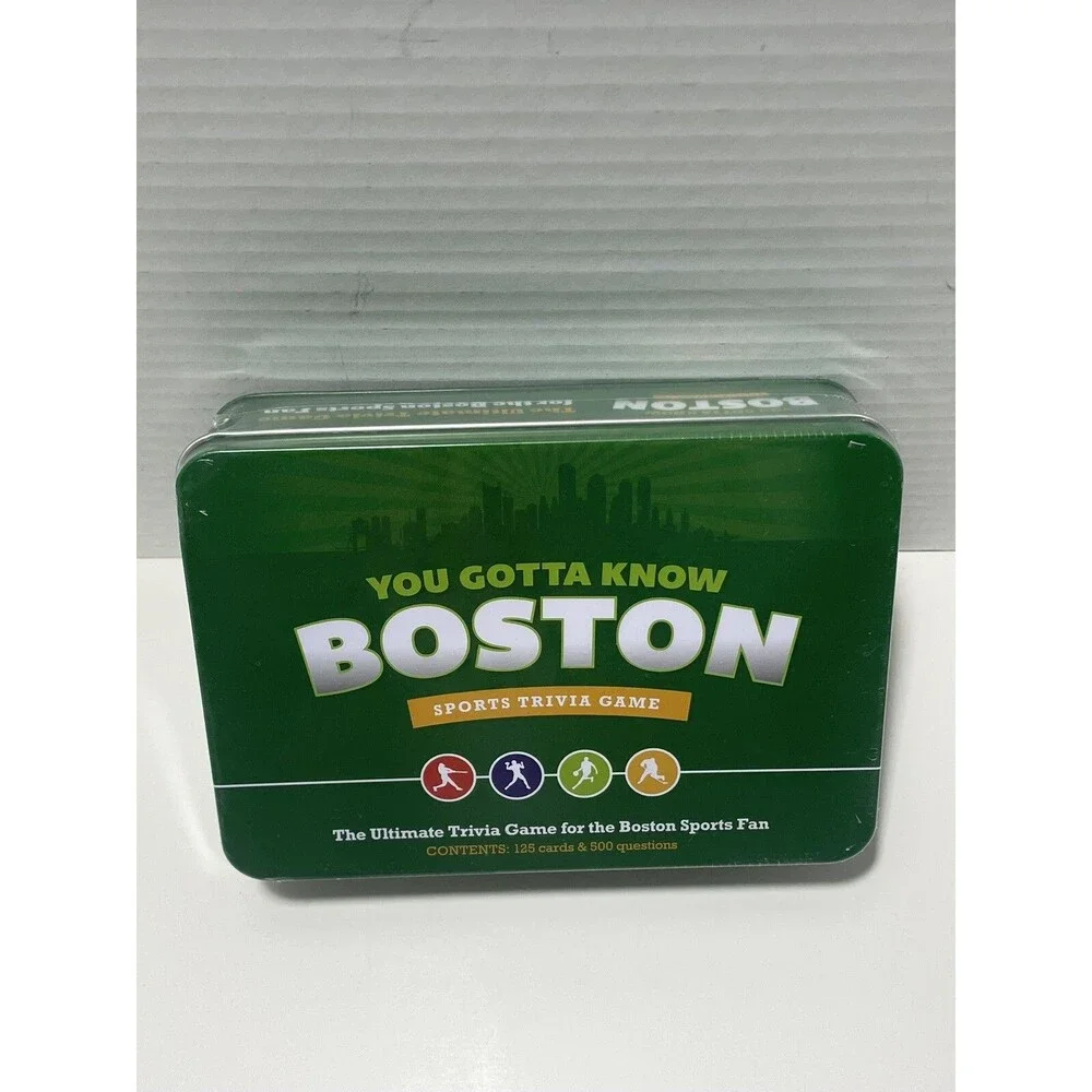 You Gotta Know Boston Sports Trivia Game 125 Cards/500 Questions New Sealed